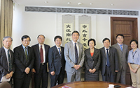 CUHK representatives welcome the delegation from Beijing Normal University